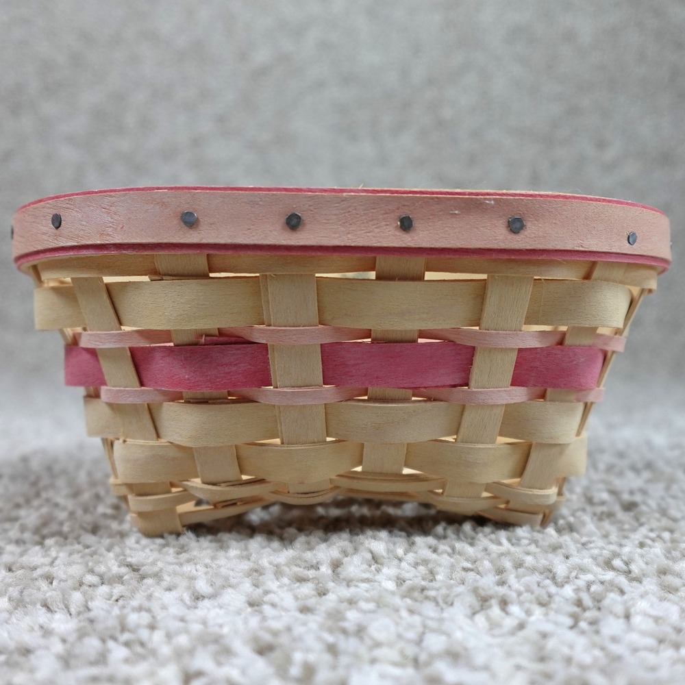 Longaberger 2008 Horizon of Hope Basket Pink Woven Support a Cure Handmade